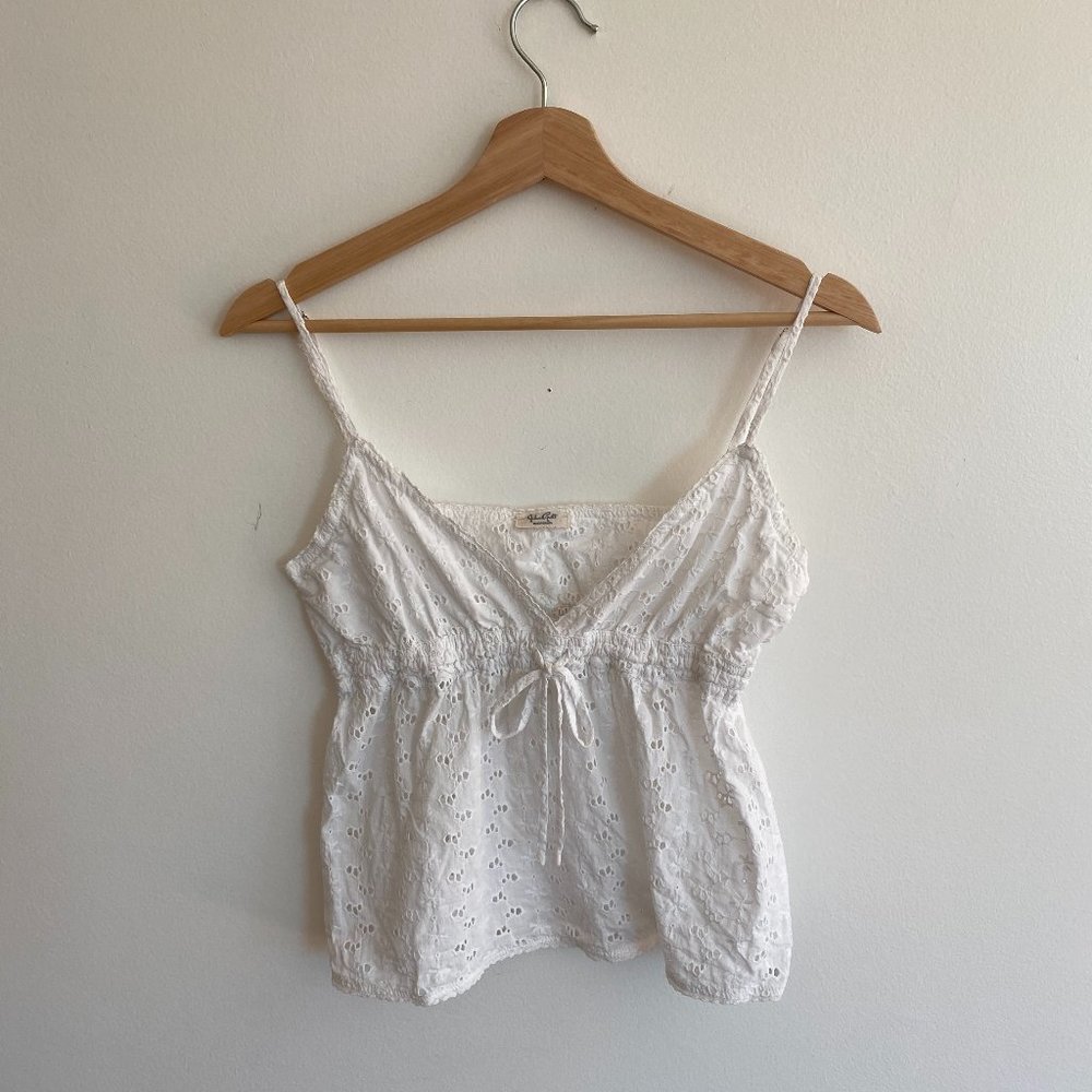 Brandy Melville white babydoll tank